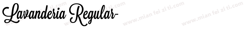 Lavanderia Regular字体转换